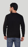 Mebadass Cotton Men's Winterwear Sweatshirt - Black