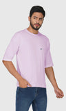 Mebadass Cotton Men's OverSized/Baggy Dropshoulder T-shirts - Lavender